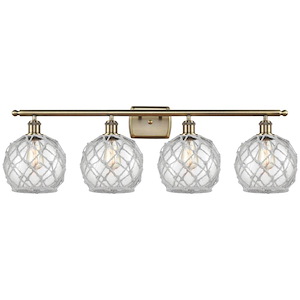 Farmhouse Rope - 4 Light Bath Vanity-11 Inch Tall and 38 Inch Wide - 1425837