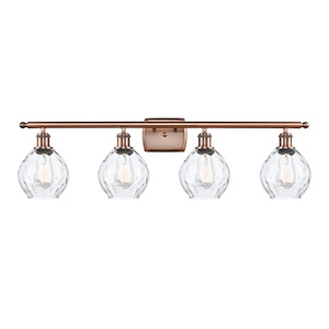 Waverly - 4 Light Bath Vanity In Industrial Style-11 Inches Tall and 36 Inches Wide - 1289601