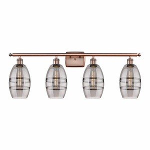 Vaz - 4 Light Bath Vanity In Industrial Style-9.13 Inches Tall and 35.88 Inches Wide - 1330151