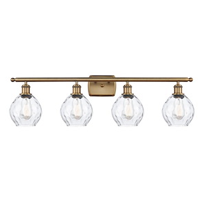 Waverly - 4 Light Bath Vanity In Industrial Style-11 Inches Tall and 36 Inches Wide - 1289601