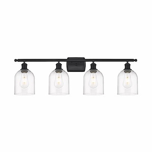 Bella - 4 Light Bath Vanity In Industrial Style-10.5 Inches Tall and 35.5 Inches Wide - 1330187