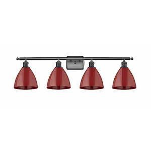 Plymouth Dome - 4 Light Bath Vanity In Industrial Style-10.75 Inches Tall and 37.5 Inches Wide - 1289603