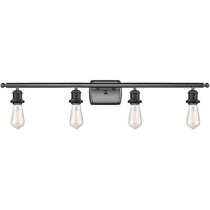 Bare Bulb - 4 Light Bath Vanity-4.75 Inch Tall and 36 Inch Wide - 1425917