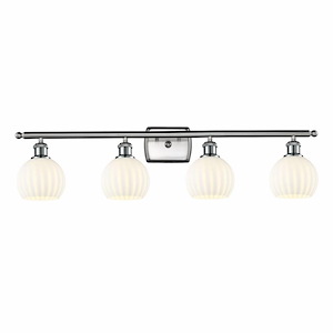 White Venetian - 4 Light Bath Vanity In Modern Style-9 Inches Tall and 36 Inches Wide - 1330172