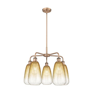 Brookhaven Almond - 5 Light Stem Hung Chandelier-18.5 Inch Tall and 24.5 Inch Wide - 1387720