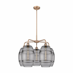 Vaz - 5 Light Stem Hung Chandelier In Industrial Style-15.38 Inches Tall and 26 Inches Wide - 1330159