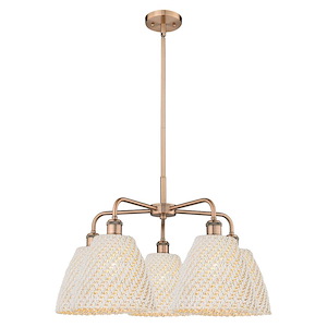 Bristol Natural - 5 Light Stem Hung Chandelier-16.63 Inch Tall and 27.5 Inch Wide - 1387749