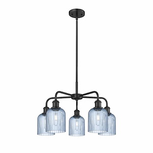 Bridal Veil - 5 Light Stem Hung Chandelier-14.5 Inch Tall and 23 Inch Wide - 1364545
