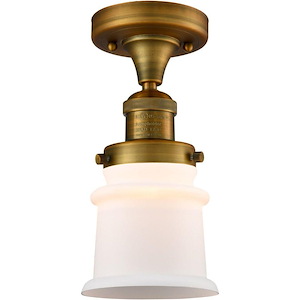 Canton - 1 Light Small Semi-Flush Mount-11.5 Inch Tall and 6 Inch Wide - 1289655