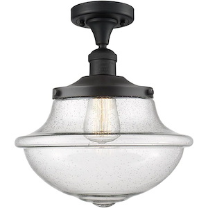Oxford - 1 Light Semi-Flush Mount-13.5 Inch Tall and 11.75 Inch Wide - 1289631