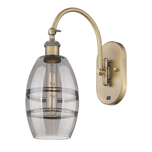 Vaz - 1 Light Arm Swivels Side to Side Wall Sconce In Industrial Style-11.63 Inches Tall and 5.88 Inches Wide - 1330204