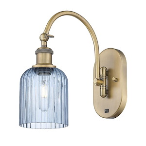 Bridal Veil - 1 Light Arm Swivels Side to Side Wall Sconce-12.5 Inch Tall and 5 Inch Wide - 1364546