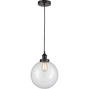 Beacon - 1 Light Mini Pendant In Industrial Style-13 Inches Tall and 10 Inches Wide - 1094012