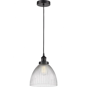 Seneca Falls - 1 Light Mini Pendant In Traditional Style-12 Inches Tall and 9.5 Inches Wide - 1094129