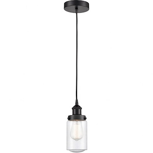 Dover - 1 Light Mini Pendant In Traditional Style-10.25 Inches Tall and 4.5 Inches Wide - 1094054