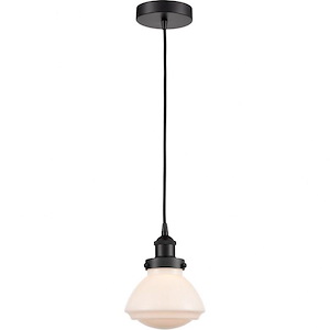 Olean - 1 Light Mini Pendant In Industrial Style-7.75 Inches Tall and 6.75 Inches Wide - 1094092