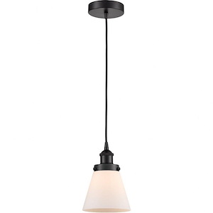 Cone - 1 Light Mini Pendant In Industrial Style-8 Inches Tall and 6 Inches Wide - 1094051