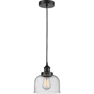 Bell - 1 Light Mini Pendant In Industrial Style-10 Inches Tall and 8 Inches Wide - 1094019