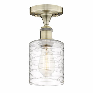 Cobbleskill - 1 Light Semi-Flush Mount-11 Inch Tall and 5 Inch Wide - 1426220