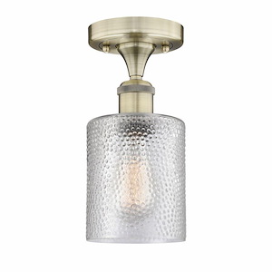 Cobbleskill - 1 Light Semi-Flush Mount-11 Inch Tall and 5 Inch Wide - 1425877