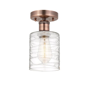 Cobbleskill - 1 Light Semi-Flush Mount-11 Inch Tall and 5 Inch Wide - 1426023