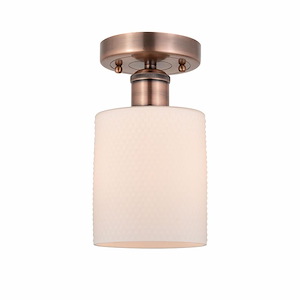 Cobbleskill - 1 Light Semi-Flush Mount-11 Inch Tall and 5 Inch Wide - 1426022