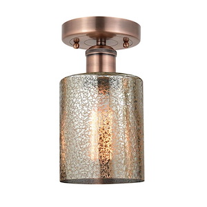 Cobbleskill - 1 Light Semi-Flush Mount-11 Inch Tall and 5 Inch Wide - 1425943