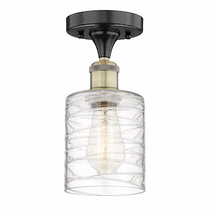 Cobbleskill - 1 Light Semi-Flush Mount-11 Inch Tall and 5 Inch Wide - 1426085