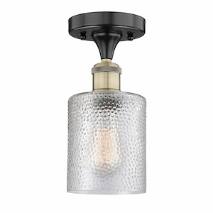 Cobbleskill - 1 Light Semi-Flush Mount-11 Inch Tall and 5 Inch Wide - 1426096