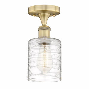 Cobbleskill - 1 Light Semi-Flush Mount-11 Inch Tall and 5 Inch Wide - 1426082