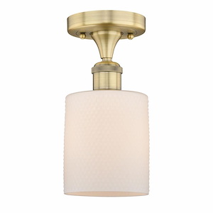 Cobbleskill - 1 Light Semi-Flush Mount-11 Inch Tall and 5 Inch Wide - 1426100