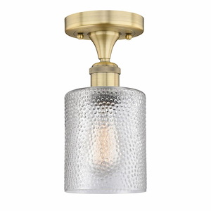 Cobbleskill - 1 Light Semi-Flush Mount-11 Inch Tall and 5 Inch Wide - 1426056