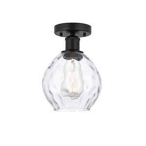 Waverly - 1 Light Semi-Flush Mount In Industrial Style-9.25 Inches Tall and 6 Inches Wide - 1289643