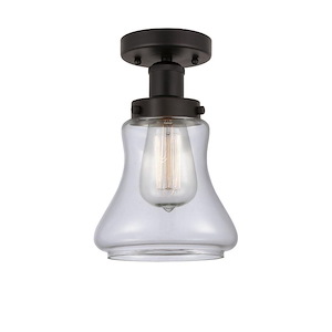 Bellmont - 1 Light Semi-Flush Mount In Industrial Style-8.25 Inches Tall and 6.5 Inches Wide - 1289676