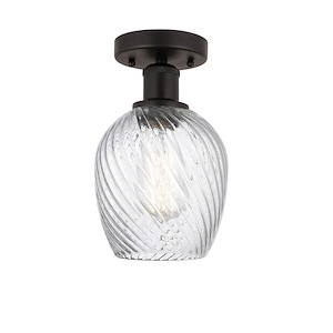 Salina - 1 Light Semi-Flush Mount In Industrial Style-9.75 Inches Tall and 5 Inches Wide - 1289677
