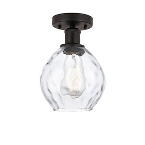Waverly - 1 Light Semi-Flush Mount In Industrial Style-9.25 Inches Tall and 6 Inches Wide - 1289643