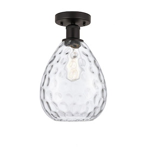 Waverly - 1 Light Semi-Flush Mount In Industrial Style-12.75 Inches Tall and 8 Inches Wide - 1289714