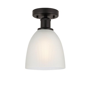 Castile - 1 Light Semi-Flush Mount In Industrial Style-9.75 Inches Tall and 6 Inches Wide - 1289644