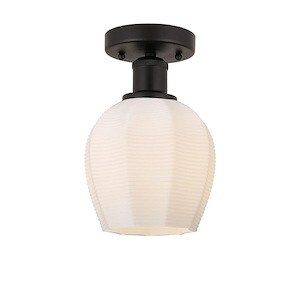 Norfolk - 1 Light Semi-Flush Mount In Industrial Style-9.62 Inches Tall and 5.75 Inches Wide - 1289679