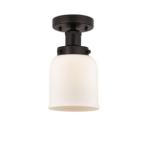 Bell - 1 Light Semi-Flush Mount In Industrial Style-8.25 Inches Tall and 6.5 Inches Wide - 1289690
