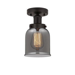 Oxford - 1 Light Semi-Flush Mount In Industrial Style-8.25 Inches Tall and 6.5 Inches Wide - 1289695