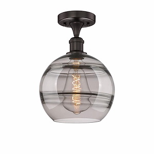 Rochester - 1 Light Semi-Flush Mount In Industrial Style-11.75 Inches Tall and 10 Inches Wide - 1330265