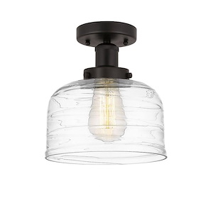 Bell - 1 Light Semi-Flush Mount In Industrial Style-8.25 Inches Tall and 6.5 Inches Wide - 1289669
