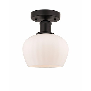 Fenton - 1 Light Semi-Flush Mount In Industrial Style-8.25 Inches Tall and 6.5 Inches Wide - 1289734