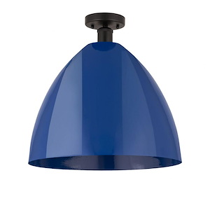 Plymouth Dome - 1 Light Semi-Flush Mount In Industrial Style-18.75 Inches Tall and 16 Inches Wide - 1289735