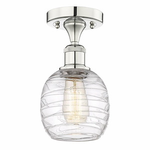 Belfast - 1 Light Flush Mount In Industrial Style-9.75 Inches Tall and 6 Inches Wide - 1330178