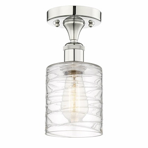 Cobbleskill - 1 Light Semi-Flush Mount-11 Inch Tall and 5 Inch Wide - 1426309
