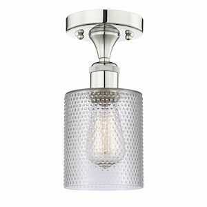 Cobbleskill - 1 Light Semi-Flush Mount-11 Inch Tall and 5 Inch Wide - 1426277