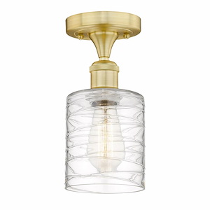 Cobbleskill - 1 Light Semi-Flush Mount-11 Inch Tall and 5 Inch Wide - 1426300