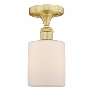 Cobbleskill - 1 Light Semi-Flush Mount-11 Inch Tall and 5 Inch Wide - 1426250